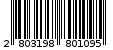 Γραμμωτός κωδικός 2803198801095