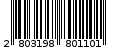 Γραμμωτός κωδικός 2803198801101