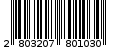 Γραμμωτός κωδικός 2803207801030