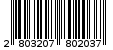 Γραμμωτός κωδικός 2803207802037