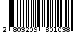 Γραμμωτός κωδικός 2803209801038