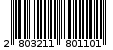 Γραμμωτός κωδικός 2803211801101