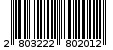 Γραμμωτός κωδικός 2803222802012