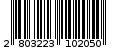 Γραμμωτός κωδικός 2803223102050