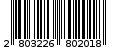 Γραμμωτός κωδικός 2803226802018