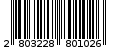 Γραμμωτός κωδικός 2803228801026