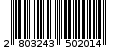 Γραμμωτός κωδικός 2803243502014