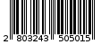 Γραμμωτός κωδικός 2803243505015