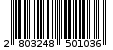 Γραμμωτός κωδικός 2803248501036