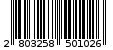 Γραμμωτός κωδικός 2803258501026