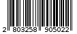 Γραμμωτός κωδικός 2803258905022