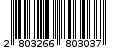 Γραμμωτός κωδικός 2803266803037