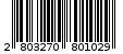 Γραμμωτός κωδικός 2803270801029