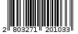 Γραμμωτός κωδικός 2803271201033