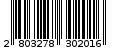 Γραμμωτός κωδικός 2803278302016