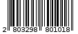 Γραμμωτός κωδικός 2803298801018