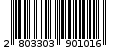 Γραμμωτός κωδικός 2803303901016