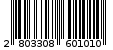 Γραμμωτός κωδικός 2803308601010