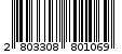 Γραμμωτός κωδικός 2803308801069