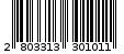 Γραμμωτός κωδικός 2803313301011