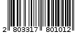 Γραμμωτός κωδικός 2803317801012
