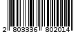 Γραμμωτός κωδικός 2803336802014