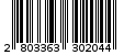 Γραμμωτός κωδικός 2803363302044