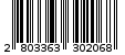 Γραμμωτός κωδικός 2803363302068