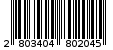 Γραμμωτός κωδικός 2803404802045