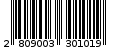 Γραμμωτός κωδικός 2809003301019