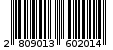 Γραμμωτός κωδικός 2809013602014