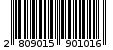 Γραμμωτός κωδικός 2809015901016