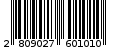Γραμμωτός κωδικός 2809027601010