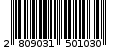 Γραμμωτός κωδικός 2809031501030