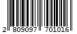Γραμμωτός κωδικός 2809097701016