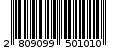 Γραμμωτός κωδικός 2809099501010