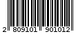 Γραμμωτός κωδικός 2809101901012