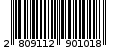 Γραμμωτός κωδικός 2809112901018