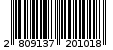 Γραμμωτός κωδικός 2809137201018