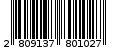 Γραμμωτός κωδικός 2809137801027