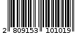 Γραμμωτός κωδικός 2809153101019