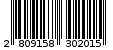 Γραμμωτός κωδικός 2809158302015