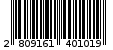Γραμμωτός κωδικός 2809161401019