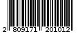Γραμμωτός κωδικός 2809171201012