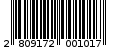 Γραμμωτός κωδικός 2809172001017