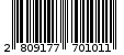 Γραμμωτός κωδικός 2809177701011