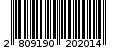 Γραμμωτός κωδικός 2809190202014