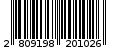 Γραμμωτός κωδικός 2809198201026