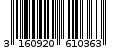 Γραμμωτός κωδικός 3160920610363