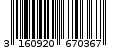 Γραμμωτός κωδικός 3160920670367